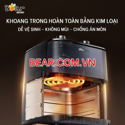 Nồi chiên không dầu 6L Bear QZG-H16R3 (AF-4H16K) 1600W Hàng Chính Hãng