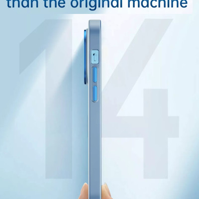 Ốp lưng chống sốc cho iPhone 14 Plus (6.7 inch) hỗ trợ sạc Maqsafe hiệu WIWU PC Ultra-thin Frosted Magnetic Case (mặt lưng nhám mờ, gờ bảo vệ Camera 0.5mm) - hàng nhập khẩu