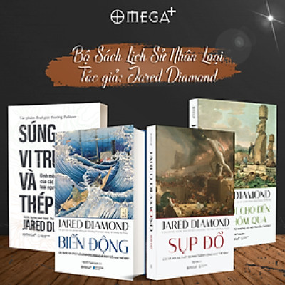 Combo Sách Lịch Sử Nhân Loại: Biến Động + Sụp Đổ + Súng, Vi Trùng Và Thép + Thế Giới Cho Đến Ngày Hôm Qua (Jared Diamond)