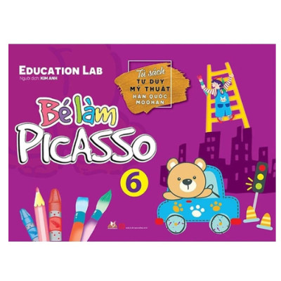 Bé Làm Picasso Bộ 6 Cuốn - Bộ Màu Vẽ Hộp Gỗ Cao Cấp M82 - Vanlangbooks x Colormate