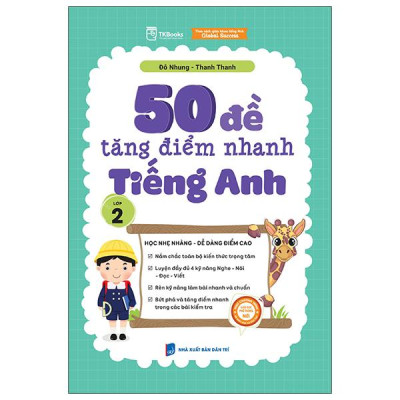 50 Đề Tăng Điểm Nhanh Tiếng Anh Lớp 2