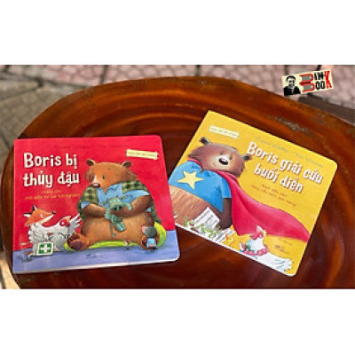 [Combo 2 cuốn NGÀY ĐẦU ĐẾN TRƯỜNG] (in màu toàn bộ) BORIS GIẢI CỨU BUỔI BIỂU DIÊN - BORIS BỊ THỦY ĐẬU - Carrie Weston, Tim Warnes – Nhã Nam – bìa mềm