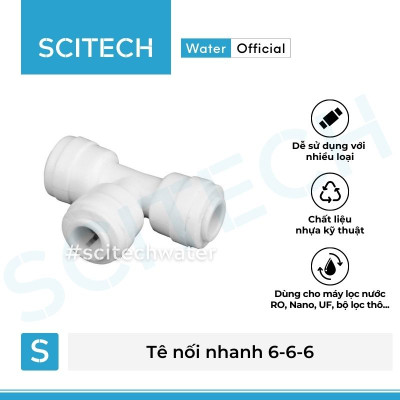 Tê nối nhanh 3 đầu dây dùng trong máy lọc nước - Hàng chính hãng