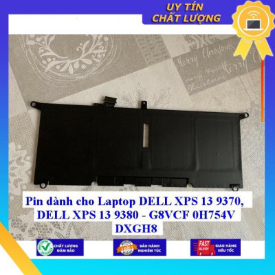 Pin dùng cho Laptop DELL XPS 13 9370 DELL XPS 13 9380 - G8VCF 0H754V DXGH8 - Hàng Nhập Khẩu New Seal