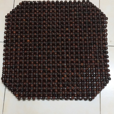 Lót ghế ô tô hạt gỗ Trắc ( hình thật )