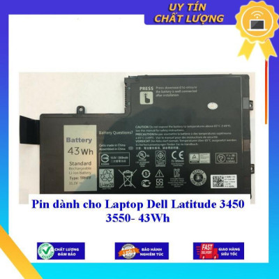 Pin dùng cho Laptop Dell Latitude 3450 3550 - 43Wh - Hàng Nhập Khẩu New Seal