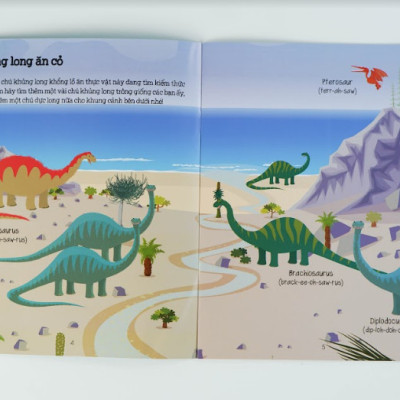Sach - Cuốn sách bóc dán đầu tiên của tớ - Khủng long