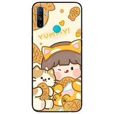 Ốp lưng dành cho Realme C3 / C3i - C11 - C12 - C15 mẫu Cô Gái Ăn Kem