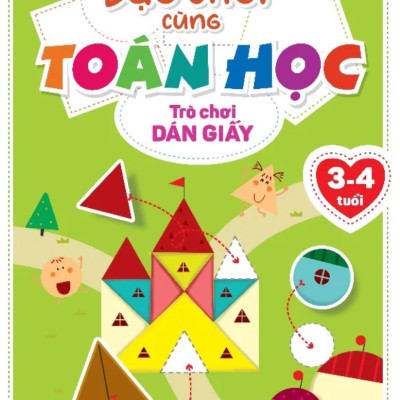 Combo Dạo Chơi Cùng Toán Học - Trò Chơi Dán Giấy (3-6 Tuổi) (Bộ 3 Cuốn) - ML