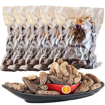 Combo 5kg Chuối Hột Rừng Chín Bóc Vỏ Sấy Khô ( mỗi túi 1kg ) - Nông Sản Vàng