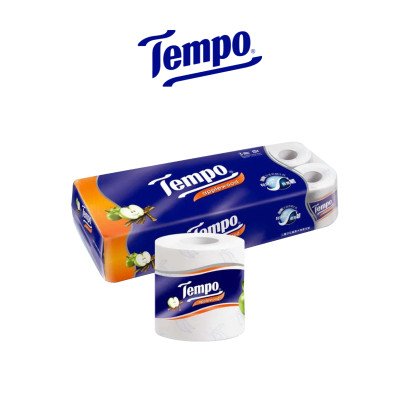 Lốc 10 Cuộn Giấy Vệ Sinh Tempo - Gỗ Táo