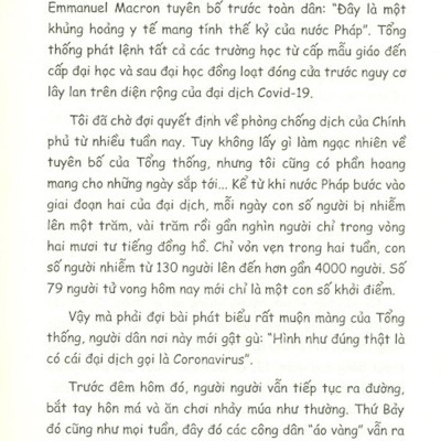 Paris 55 Ngày Cấm Túc (Nhật Ký Viết Từ Tâm Dịch)