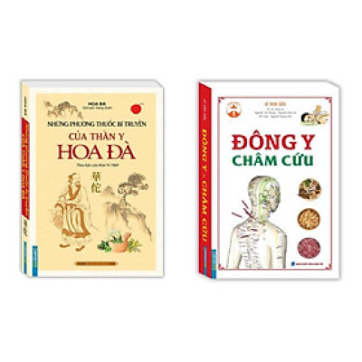 Sách - Combo 2 cuốn Đông y châm cứu + Những phương thuốc bí truyền của thần y Hoa Đà (mềm)