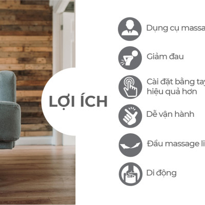 |GIÁ SỐC| Máy Massage Cầm Tay GINTELL - G-Relax EZ | 1 Năm Bảo Hành