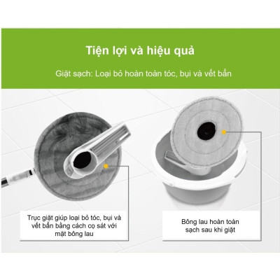 Cây lau nhà thông minh thế hệ mới xoay 360 độ 3M SCOTCH-BRITE T6 PD-19