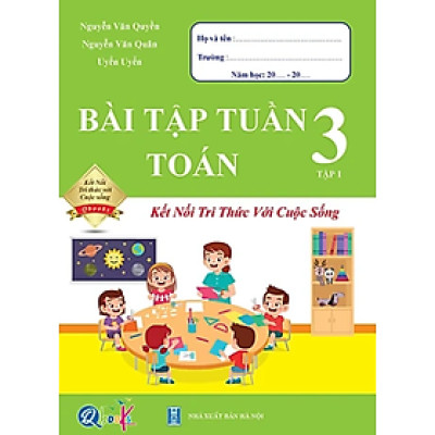 Sách Combo Bài Tập Tuần Toán Lớp 3 - Kết Nối Tri Thức Với Cuộc Sống - BẢN QUYỀN