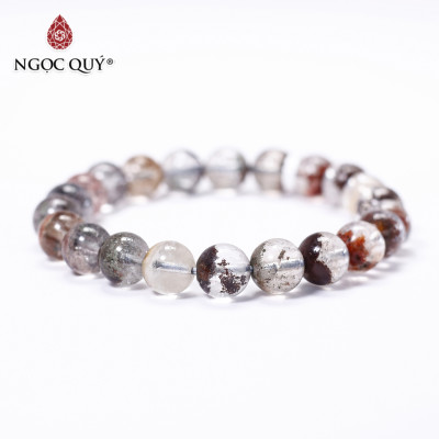 Vòng tay đá ưu linh đa sắc size hạt 9mm - Ngọc Quý Gemstones