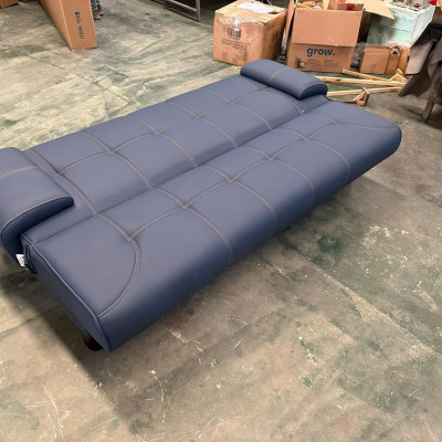 Sofa giường xuất khẩu 1m9 bọc da Juno Sofa màu Vintage xám xanh sang trọng