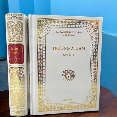 Sách - Trường A Hàm - Tiểu Tạng Kinh (Bộ 2 tập nguyên bản A Hàm Hán Tạng -  Đại Tạng Kinh Việt Nam)