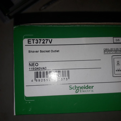 ET3727V GS Schneider Ổ cắm cạo râu 110/220 Vac | Chính hãng |