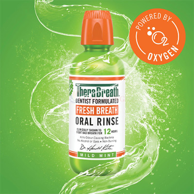 Nước súc miệng TheraBreath Fresh Breath Oral Rinse (473ml) - Hàng chính hãng