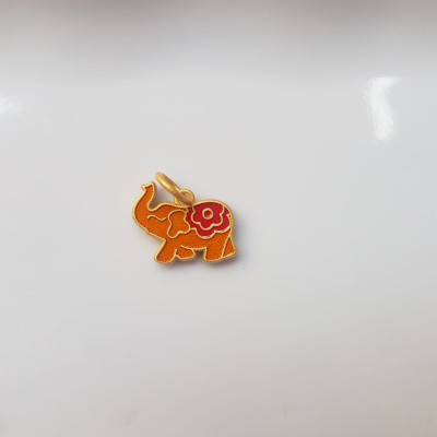 Phụ Kiện Charm Vòng Tay Nữ đẹp  Hình Voi màu vàng  Các chị phối với vòng đeo tay của mình xinh xinh ạ