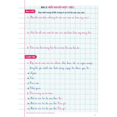 Sách - Vở Ô Li Bài Tập Tiếng Việt Lớp 2 - Tập 1 - Bám Sát SGK Cánh Diều - Hồng Ân