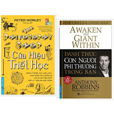 Sách - Combo Cửa hiệu triết học (Bìa cứng) + Đánh thức con người phi thường trong bạn (Bìa cứng) - FirstNews