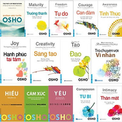 Bộ Sách Osho - Combo Sách Osho Bộ 14 Cuốn - Hành Trình Nội Tâm Toàn Diện - Bìa mềm - First News