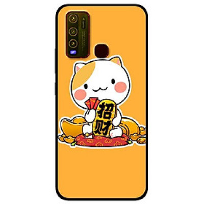 Ốp lưng dành cho Vivo Y30 mẫu Mèo Và Thỏi Vàng