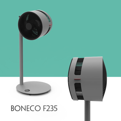 Độc Quyền: Quạt Đứng Đối Lưu, Tuần Hoàn Khí Mát Tự Nhiên Thụy Sỹ BONECO F235 Gió Làm Mát Toàn Không Gian, Điều Khiển Bluetooth Thông Minh Từ Xa, Cắm Điện Trực Tiếp 220V -Hàng Chính Hãng