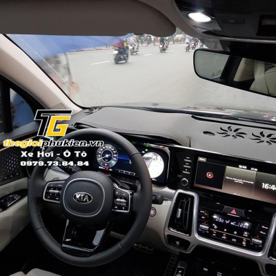 Thảm da Taplo Kia Sorento 2021 vân Carbon cao cấp