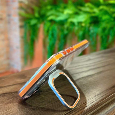 Ốp lưng dành cho iPhone 16 Pro Max , 15 Pro Max trong suốt tích hợp giá đỡ Raigor Inverse Rita Case hỗ trợ sạc không dây , chống sốc , chống ố vàng, bảo vệ camera - Hàng chính hãng