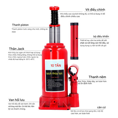 Kích Thủy Lực Công Suất Lớn 20 Tấn – Dạng Chai Bền Bỉ