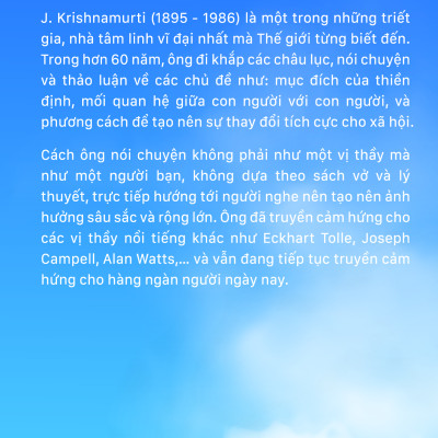 Combo Sách Krishnamurti Nói Về Tự Do và Liệu Pháp Tâm Hồn