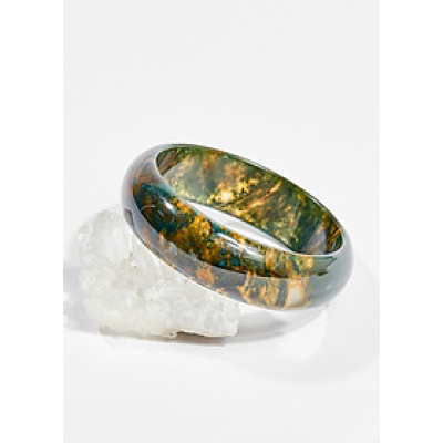 Vòng tay phong thủy đá băng ngọc thủy tảo huyết ni 52 mệnh hỏa , thổ - Ngọc Quý Gemstones