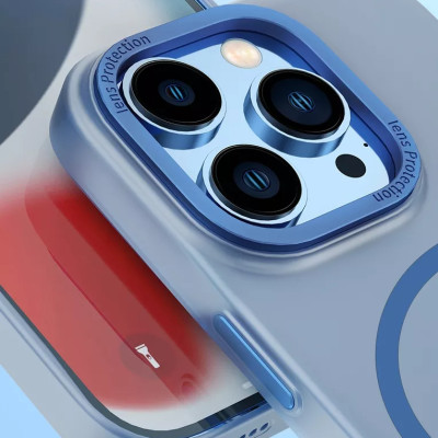 Ốp lưng chống sốc cho iPhone 14 Pro (6.1 inch) hỗ trợ sạc Maqsafe hiệu WIWU PC Ultra-thin Frosted Magnetic Case (mặt lưng nhám mờ, gờ bảo vệ Camera 0.5mm) - hàng nhập khẩu