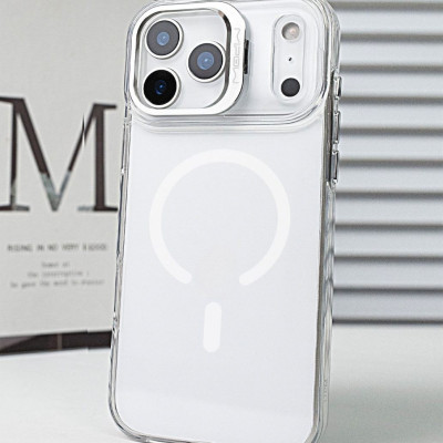 [dành cho Iphone 17] Ốp Lưng  Sạc Từ Tính có Chân Đế cho Iphone 17 Series Magnetic Mipow Kingbull Tempered Glass StandX_ Hàng chính hãng