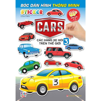 Sách - Bóc Dán Hình Sticker Thông Minh - Cars: Các Hãng Xe Hơi Trên Thế Giới - Combo 4 Cuốn - Việt Thư
