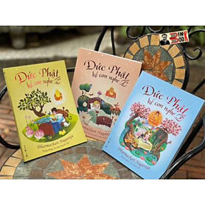 (Minh hoạ màu – Bộ 3 tập) ĐỨC PHẬT KỂ CON NGHE 1, 2, 3 - Dharmachari Nagaraja - Thái Hà Books