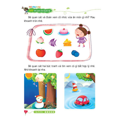 Sách - 500 Trò Chơi Rèn Luyện IQ Cho Trẻ 4 - 10 Tuổi - Khả Năng Tư Duy - Minh Thắng