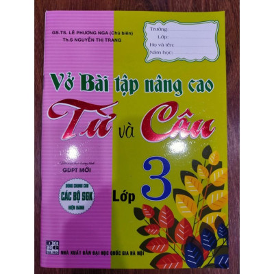 Sách - Vở Bài Tập Nâng Cao Từ Và Câu Lớp 3