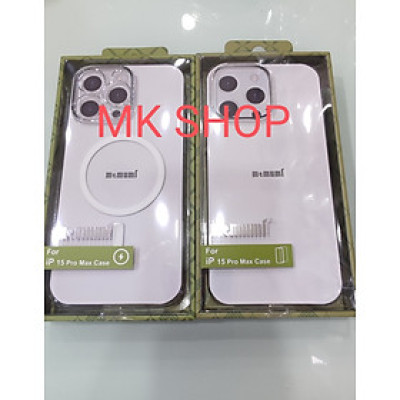 Ốp lưng Memumi dành cho iphone 15 Promax độ trong tuyệt đối, chống trày xước , chống ố vàng - Hàng Chính Hãng