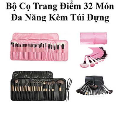 Bộ Cọ Trang Điểm 32 Món Đa Năng Kèm Túi Đựng