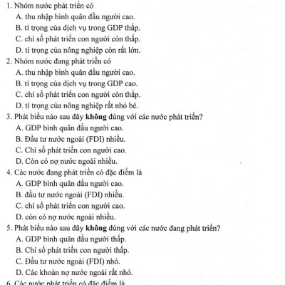 	Trắc Nghiệm Địa Lí Lớp 11 (Dùng Chung Cho Các Bộ SGK Hiện Hành) _HA