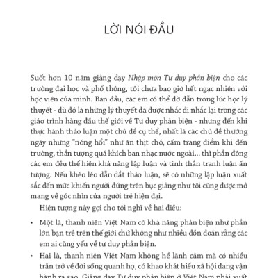 Phản Biện Như Một Chuyên Gia - Lập Luận Sắc Bén Và Tư Duy Hiệu Quả