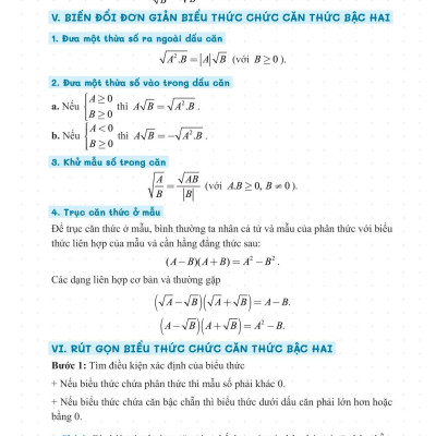 Sổ Tay Luyện Thi Vào Lớp 10 Môn Toán
