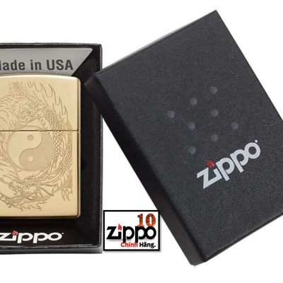 Bật lửa Zippo 49024 Tiger and Dragon Design - Chính hãng 100%