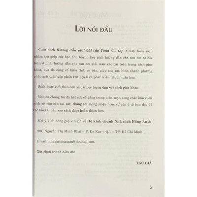 Hướng dẫn giải bài tập Toán 5 - Tập 1 ( Bám sát SGK KNTT) (HA-Mk)