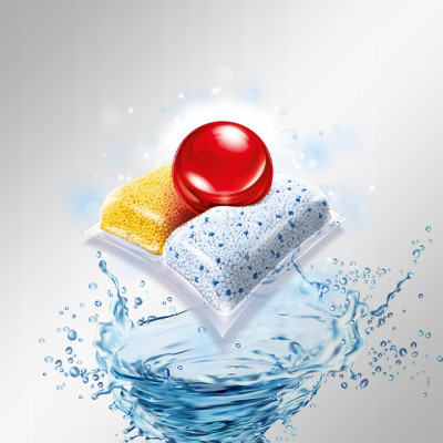 Viên rửa chén bát Finish Quantum All in 1 hương chanh 60 viên- Đức